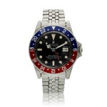 Reference 1675 GMT-Master ‘Pepsi’, A stainless steel automatic dual time wristwatch with date and bracelet, Circa 1967
