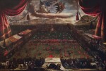 The football match commemorating the visit of the Archdukes of Austria in Lucca on 18 January 1662
