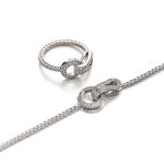 'Agrafe' Diamond Demi-Parure | 卡地亞 | 'Agrafe' 鑽石 項鏈 及 戒指 套裝