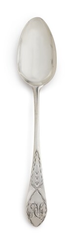 An American Silver Tablespoon, Paul Revere Jr., Boston, circa 1785