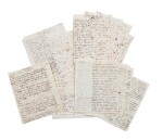 Journaux de voyages, en France. 1828-1829. Courriers et documents divers joints.