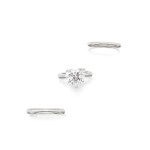 Tiffany & Co. | Diamond Ring and Two Platinum Bands