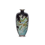 A cloisonné enamel vase | With inscription Nihon bihin (Japanese work of art) | Meiji period, late 19th century
