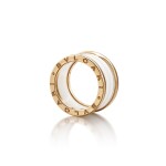 'B.Zero1' Gold and Ceramic Ring | 寶格麗 | 'B.Zero1' 陶瓷 配 K金 戒指