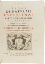 Accademia del Cimento, Saggi di naturali esperienze, Florence, 1691, contemporary vellum