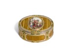 A two-colour gold and enamel snuff box, Les Freres Toussaint, Hanau, circa 1780