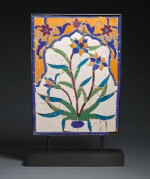 A MUGHAL CUT-MOSAIC POTTERY TILE PANEL, NORTH INDIA/PAKISTAN, 17TH CENTURY