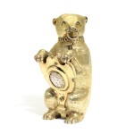A German silver-gilt cup and cover in the form of a bear, maker's mark only MV conjoined (the shield Melchior Bair), Augsburg, circa 1600