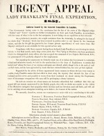 Franklin Expedition | Urgent appeal broadside, 1857