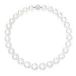  CULTURED PEARL AND DIAMOND NECKLACE | 養殖珍珠配鑽石項鏈