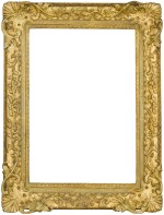 A 19th-century British Louis XV-style carved giltwood frame