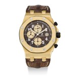 AUDEMARS PIGUET | ROYAL OAK OFFSHORE, REFERENCE 26007BA2.OO.D088CR.01, A LIMITED EDITION YELLOW GOLD CHRONOGRAPH WRISTWATCH WITH DATE, CIRCA 2004