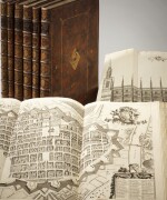 Blaeu, Nieuw Stedeboeck van Italien (Piemont), The Hague, 1724-1725, 8 volumes, marbled calf gilt