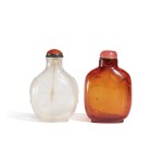 Two snuff bottles, Qing dynasty, 19th century | 清十九世紀 鼻煙壺一組兩件