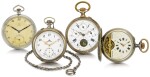 VARIOUS MAKERS | A GROUP OF FOUR 20TH CENTURY KEYLESS WATCHES
