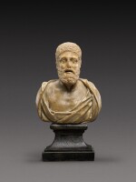 A Roman Marble Head of a Man, circa 2nd Century A.D., on later shoulders
