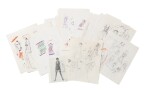 A set of documentation and work from Karl Lagerfeld,  from the 60's /70's | Ensemble de documentation et éléments de travail de Karl Lagerfeld, des années 1960/70