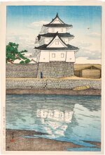 Kawase Hasui (1883-1957) | Takamatsu Castle in Sanuki (Sanuki no Takamatsu-jo) | Taisho period, early 20th century