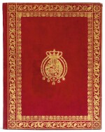 Programma del cerimoniale, Naples, 1829, red morocco armorial gilt