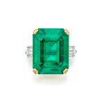 An Important Emerald and Diamond Ring | 祖母綠及鑽石戒指