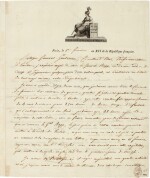 Napoleon I | Letter signed, to Admiral Ganteaume, concerning plans for the invasion of England, 1803