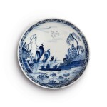 A MEISSEN BLUE AND WHITE SAUCER DISH CIRCA 1721-22
