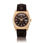 Rolex | Day-Date, Reference 118135, A brand new Everose gold wristwatch with Italian day and date, Circa 2019 | 勞力士 | Day-Date 型號118135 全新永恆玫瑰金腕錶，備日期及意文星期顯示，約2019年製