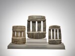 Three Mezcala Stone Temples, Late Preclassic, circa 300 - 100 BC