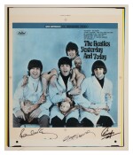 The Beatles | Proof for the "butcher cover" art, signed by three Beatles