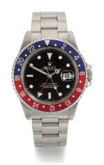 ROLEX | GMT-MASTER, REFERENCE 16700, STAINLESS STEEL DUAL-TIME WRISTWATCH WITH DATE AND BRACELET, CIRCA 1991