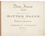 C. W. Gluck. First complete edition of the vocal score of "Don Juan", before 1825