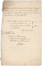 Robert Walpole, Ambassador to Paris | Two documents signed, 1769-71