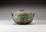 An archaic bronze ritual vessel and cover, dou Possibly Warring States period | 或戰國時代 青銅蓋豆