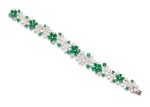 'Carissa' Emerald and Diamond Bracelet | 格拉夫| 'Carissa' 祖母綠 配 鑽石 手鏈 (祖母綠及鑽石共重約9.30及17.40克拉)