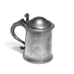 American Pewter Tankard, Henry Will (1763-1793), New York or Albany, New York, Circa 1790