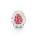 Padparadscha Sapphire and Diamond Ring | 11.54克拉 天然「斯里蘭卡」未經加熱 橙粉紅色剛玉 配 鑽石戒指
