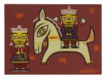 JAMINI ROY | UNTITLED (KING ON A HORSE WITH ATTENDANT) 