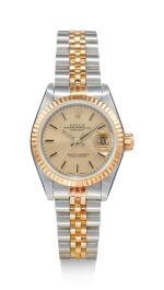 ROLEX | DATEJUST, REFERENCE 69173, A STAINLESS STEEL AND YELLOW GOLD WRISTWATCH WITH DATE AND BRACELET, CIRCA 1988