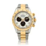 Reference 116523 Cosmograph Daytona  A stainless steel and yellow gold chronograph wristwatch with bracelet, Circa 2003