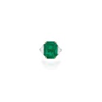 Harry Winston [海瑞溫斯頓] | Emerald and Diamond Ring [祖母綠配鑽石戒指]