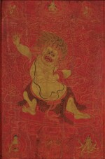 A thangka of Vajrapani Tibet, late 17th / early 18th century