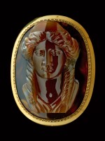 ITALIAN OR BRITISH, EARLY 19TH CENTURY | CAMEO WITH A BUST OF A GODDESS