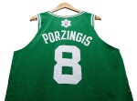 Kristaps Porzingis 'Christmas Day' Boston Celtics 2023-2024 Game Worn Icon Edition Jersey | Double-Double