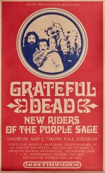 Grateful Dead, and New Riders of the Purple Sage | Vintage concert poster — the cancelled show 