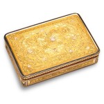 A three-coloured gold and enamel snuff box, Souchay & Colins, Hanau, circa 1820/1825 