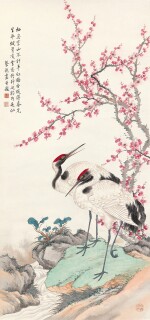 蔡銑　梅壽雙仙 | Cai Xian, Plum Blossom and Cranes