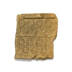 A fragment of a pottery casting mould for coins Han dynasty | 漢 陶范殘件