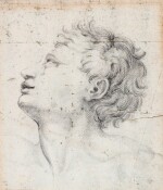 French School, late 18th Century, A study of the head of a man in profile | Ecole française de la fin du XVIIIe siècle, Etude de tête d'homme de profil