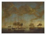 ENGLISH SCHOOL, CIRCA 1800 | SAILING SHIPS IN CALM WATER