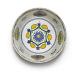 A large Kütahya polychrome pottery bowl, Turkey, 18th century